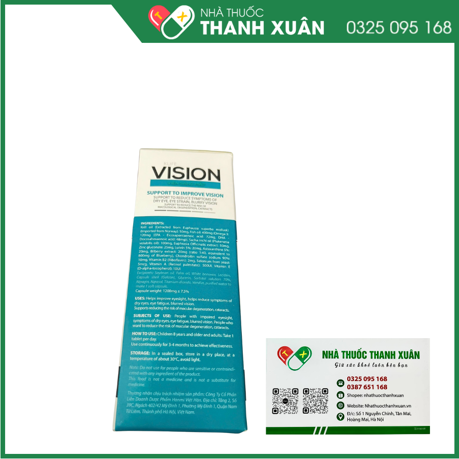 Vision Viên Sáng Mắt hỗ trợ tăng cường thị lực